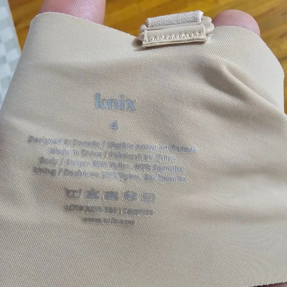 Knix Bra Women's Tan White Size 4 - Picture 4 of 4